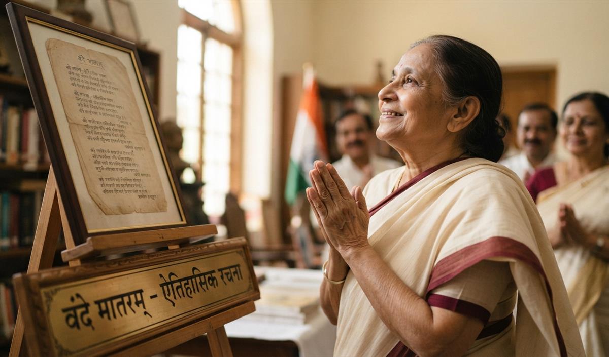 Vande Mataram को कानूनी संरक्षण मिलने पर बंकिम चंद्र की वंशज सुमित्रा चटर्जी ने जताई खुशी Vande Mataram को कानूनी संरक्षण मिलने पर बंकिम चंद्र की वंशज सुमित्रा चटर्जी ने जताई खुशी