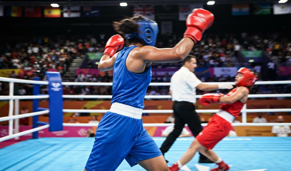 Commonwealth Games: अरुंधति, प्रीति, जैस्मीन, अंकुश और जादूमणि फाइनल में पहुंचे Commonwealth Games: अरुंधति, प्रीति, जैस्मीन, अंकुश और जादूमणि फाइनल में पहुंचे