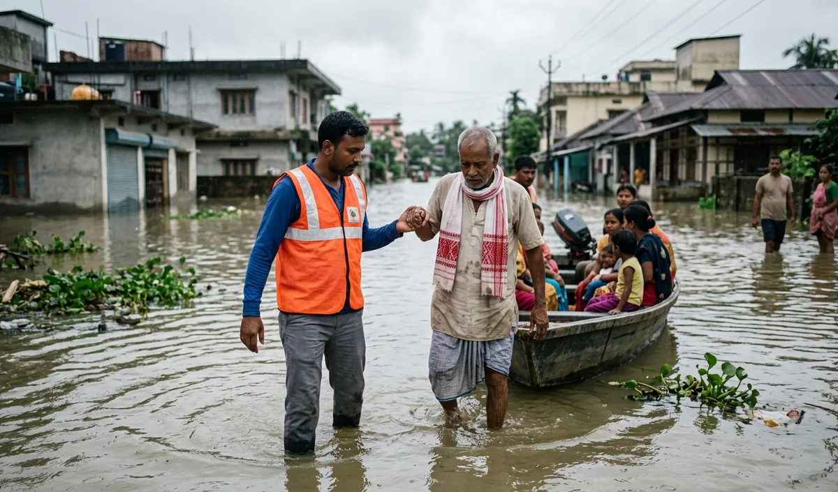 Assam Flood विकराल: राज्य में मृतक संख्या 101 हुई, 1.26 लाख लोग प्रभावित Assam Flood विकराल: राज्य में मृतक संख्या 101 हुई, 1.26 लाख लोग प्रभावित