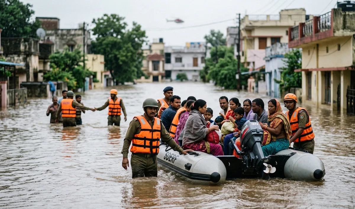 Madhya Pradesh में भारी बारिश से 98 लोग सुरक्षित बचाए गए, नदियां उफान पर Madhya Pradesh में भारी बारिश से 98 लोग सुरक्षित बचाए गए, नदियां उफान पर