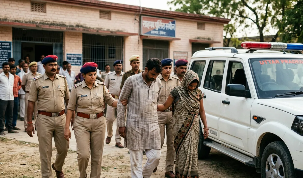 Hathras Police ने बेटी को खुदकुशी के लिए उकसाने के आरोप में पिता और सौतेली मां को गिरफ्तार किया Hathras Police ने बेटी को खुदकुशी के लिए उकसाने के आरोप में पिता और सौतेली मां को गिरफ्तार किया