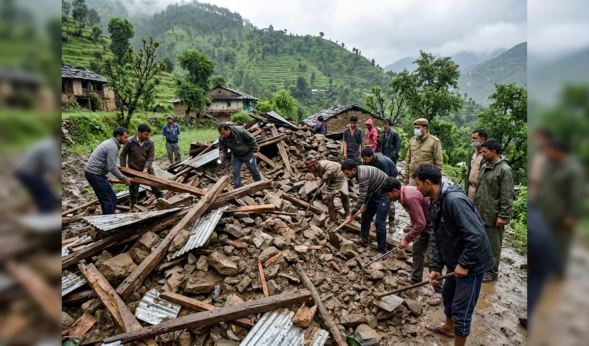 Himachal Pradesh में भारी बारिश से मकान ढहा, गर्भवती महिला समेत 2 की मौत, दो बच्चे घायल Himachal Pradesh में भारी बारिश से मकान ढहा, गर्भवती महिला समेत 2 की मौत, दो बच्चे घायल