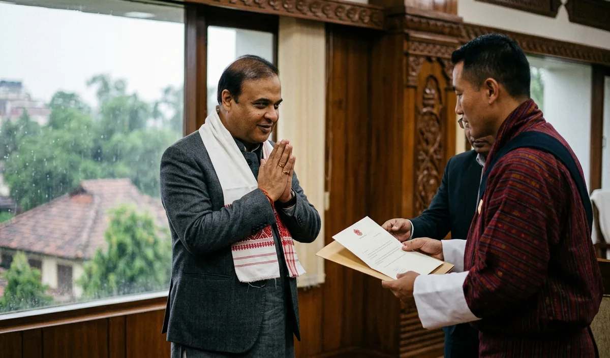 Bhutan नरेश Jigme Khesar ने Assam flood पर जताई संवेदना, सीएम Himanta ने माना आभार Bhutan नरेश Jigme Khesar ने Assam flood पर जताई संवेदना, सीएम Himanta ने माना आभार