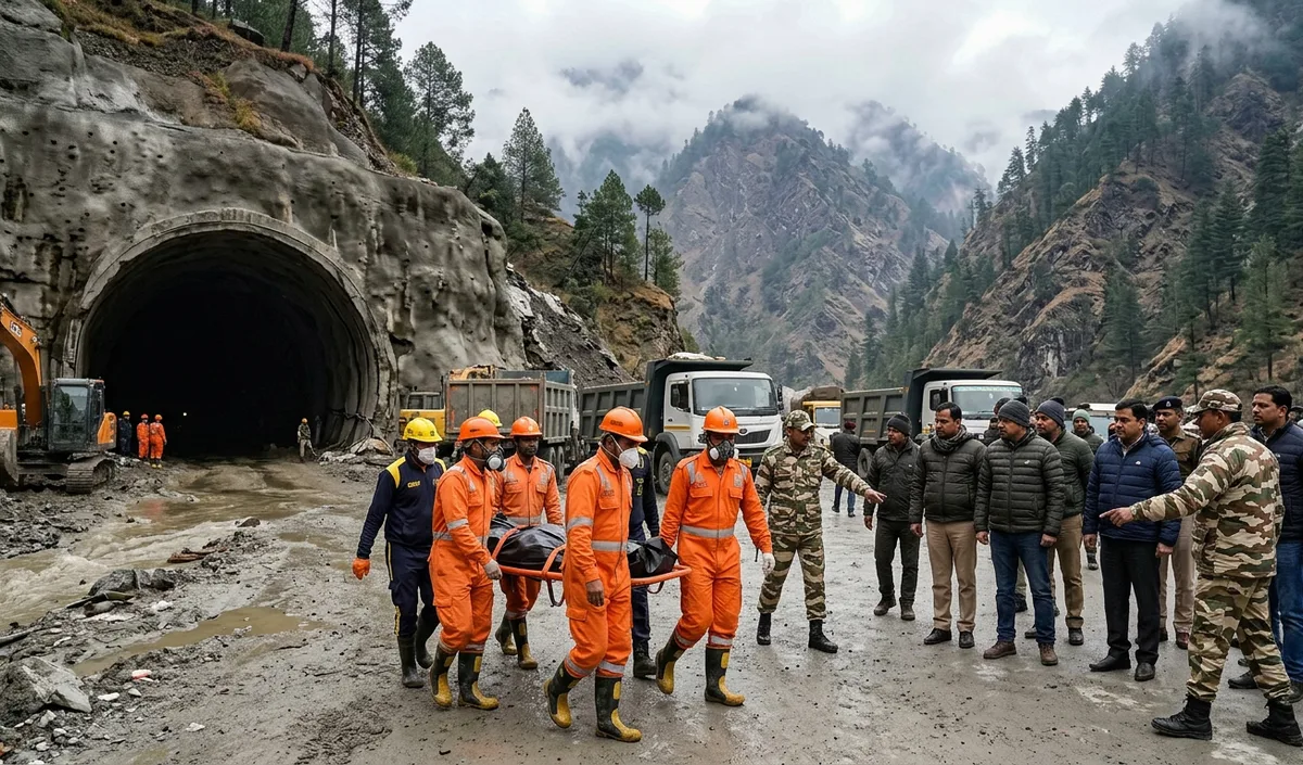 Chamoli में जलविद्युत परियोजना सुरंग से 7 शव बरामद, 3 लापता लोगों की तलाश जारी Chamoli में जलविद्युत परियोजना सुरंग से 7 शव बरामद, 3 लापता लोगों की तलाश जारी