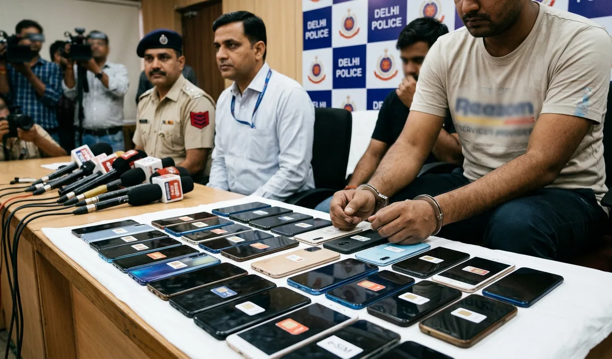 Delhi Police ने e-SIM Fraud में 2 साइबर ठगों को किया गिरफ्तार, 44 मोबाइल बरामद Delhi Police ने e-SIM Fraud में 2 साइबर ठगों को किया गिरफ्तार, 44 मोबाइल बरामद