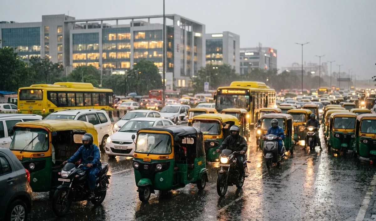 Delhi Rain से थमी वाहनों की रफ्तार, ITO और भारत मंडपम पर भारी जाम Delhi Rain से थमी वाहनों की रफ्तार, ITO और भारत मंडपम पर भारी जाम