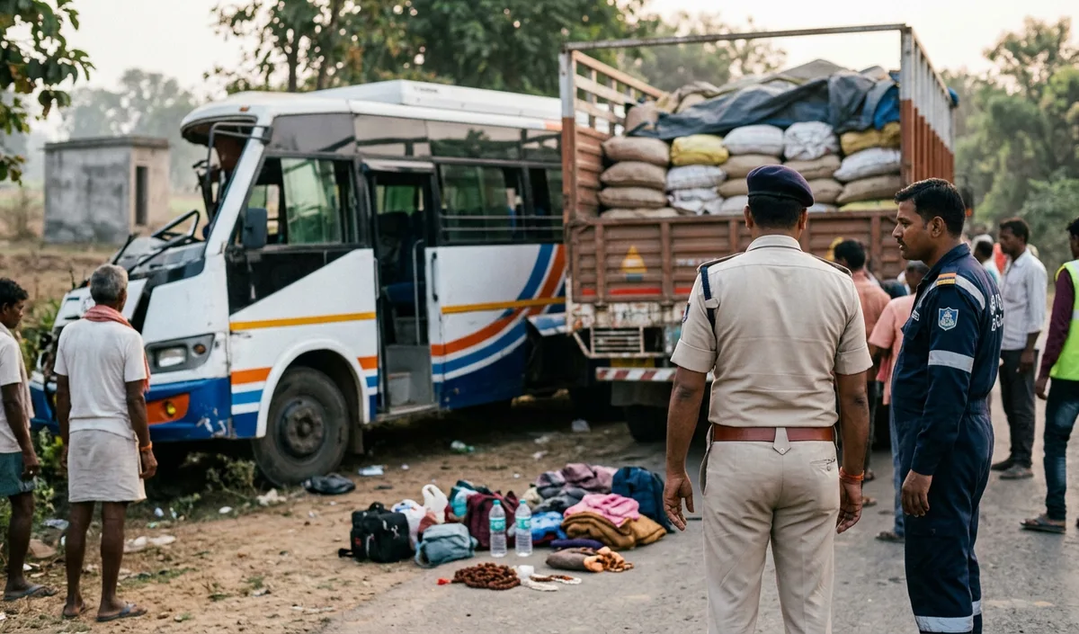 Jharkhand bus accident में नेपाल के 3 'कांवड़ियों' की मौत, कोडरमा में 10 घायल Jharkhand bus accident में नेपाल के 3 'कांवड़ियों' की मौत, कोडरमा में 10 घायल