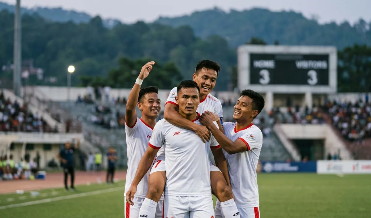 Shillong Lajong FC ने 3-3 से ड्रॉ के साथ Durand Cup के क्वार्टर फाइनल में प्रवेश किया Shillong Lajong FC ने 3-3 से ड्रॉ के साथ Durand Cup के क्वार्टर फाइनल में प्रवेश किया