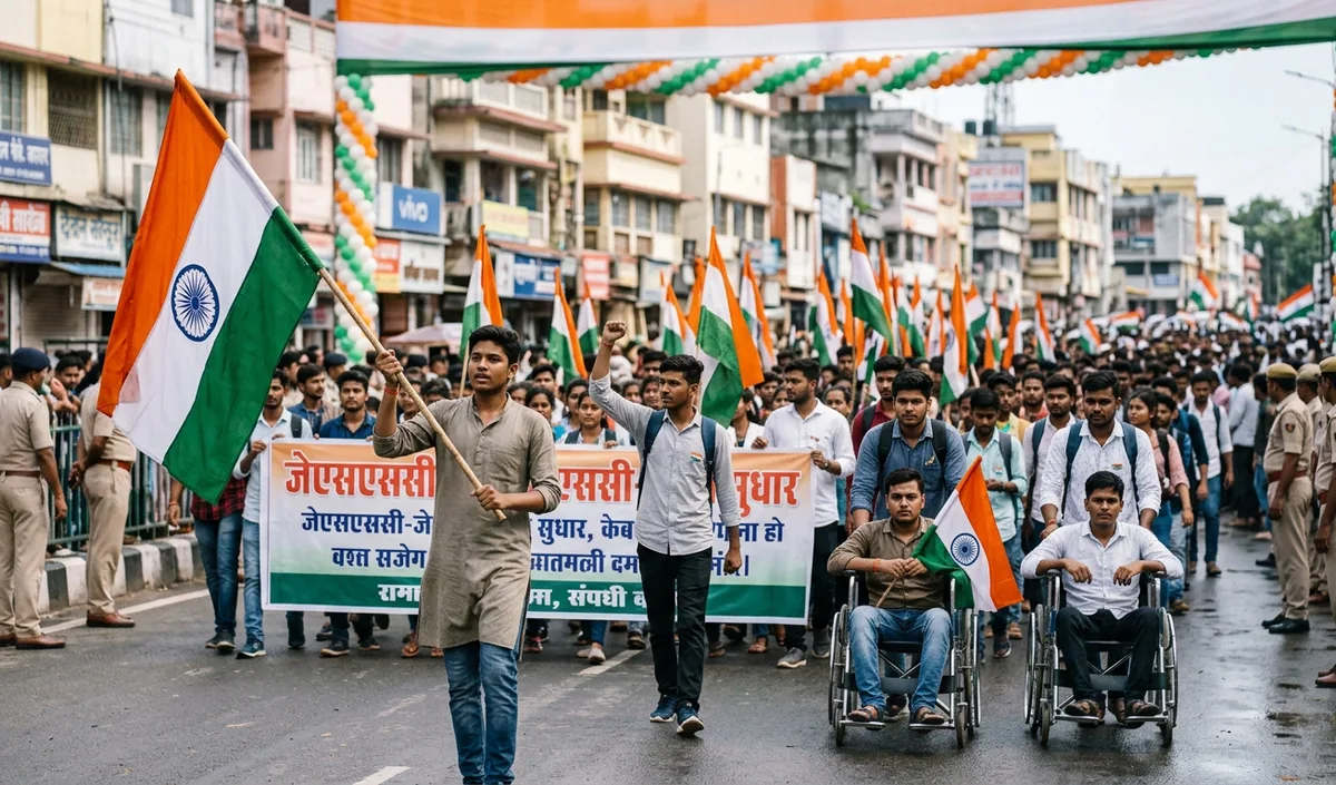 Jharkhand exam row: रांची में भर्ती धांधली के खिलाफ छात्रों की Tiranga Yatra, 20 को घेराव Jharkhand exam row: रांची में भर्ती धांधली के खिलाफ छात्रों की Tiranga Yatra, 20 को घेराव