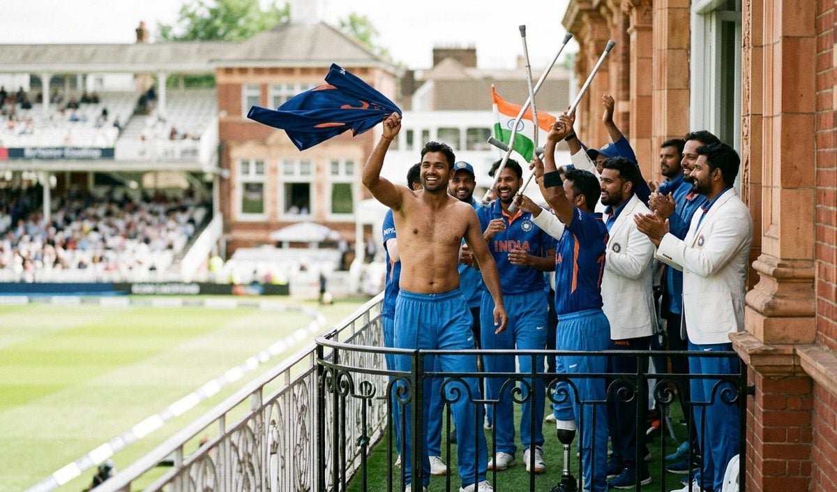 Lords में भारतीय दिव्यांग Cricket टीम ने इंग्लैंड को हराया, गांगुली स्टाइल जश्न