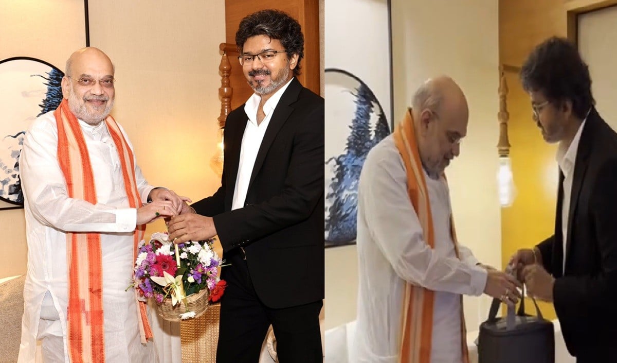 Amit Shah के सामने साउथ के CM ने की 2 बड़ी मांग, बैग देते समय थलापति विजय ने किया क्या इशारा?