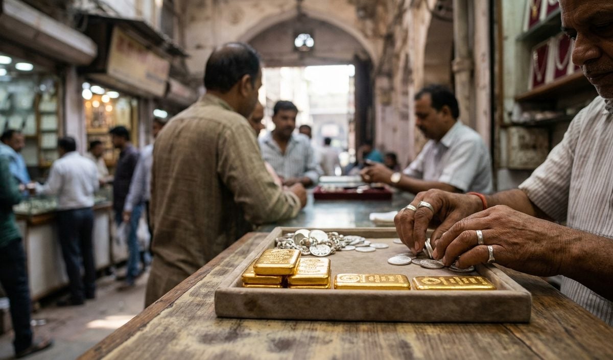 Gold Price उछलकर 1,63,500 रुपये पर पहुंचा, चांदी 2.50 लाख प्रति किलो हुई Gold Price उछलकर 1,63,500 रुपये पर पहुंचा, चांदी 2.50 लाख प्रति किलो हुई