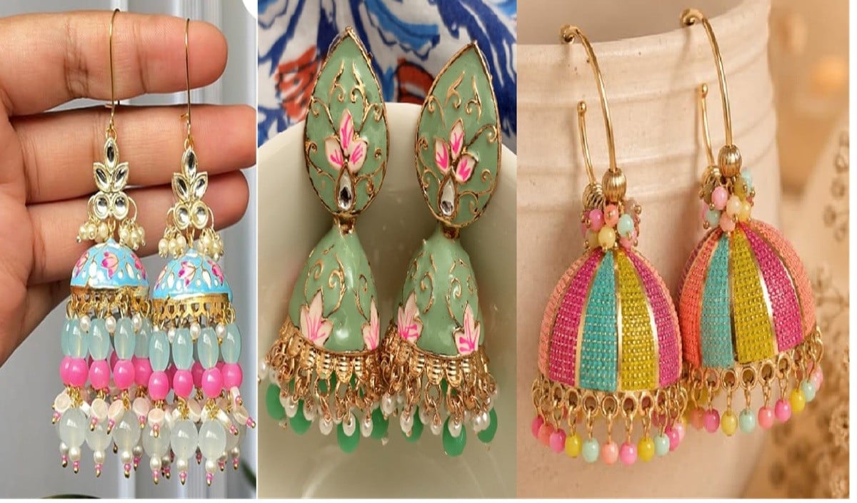 Meenakari Jhumka Trends Meenakari Jhumka Trends