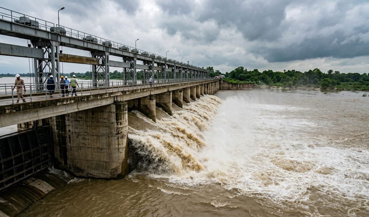 Nepal Flood से Bihar में अलर्ट, गंडक बैराज के सभी 36 फाटक खोले गए Nepal Flood से Bihar में अलर्ट, गंडक बैराज के सभी 36 फाटक खोले गए