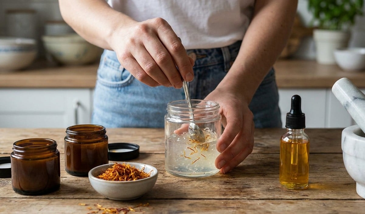 DIY Saffron Night Gel DIY Saffron Night Gel