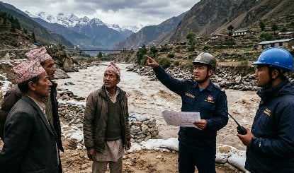 Nepal Flash Flood के बाद नया संकट, China Border पर बनी झील से Dam Burst का खतरा