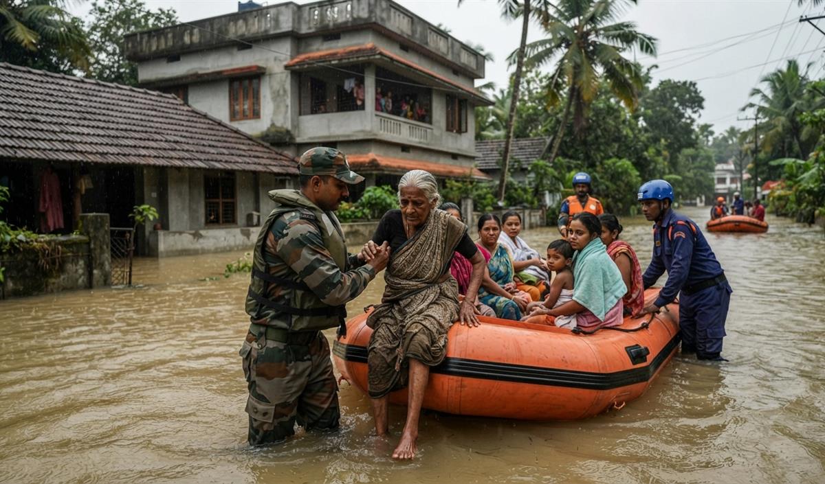 Kerala बाढ़ अपडेट: 11 की मौत और 7,600 से अधिक लोग राहत शिविरों में Kerala बाढ़ अपडेट: 11 की मौत और 7,600 से अधिक लोग राहत शिविरों में