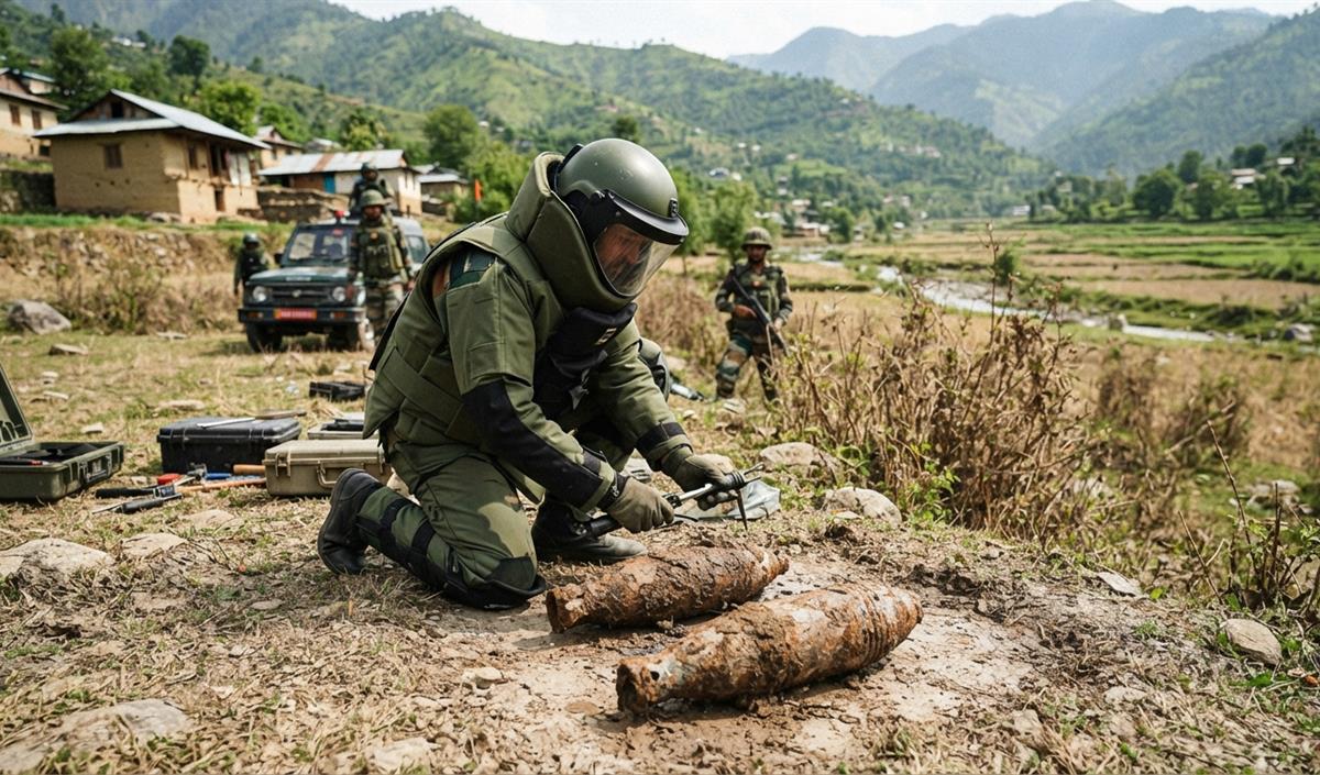 Poonch में मिले जंग लगे दो mortar गोले, सेना ने सुरक्षित तरीके से किया नष्ट Poonch में मिले जंग लगे दो mortar गोले, सेना ने सुरक्षित तरीके से किया नष्ट