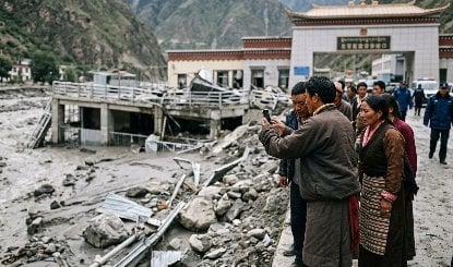 Nepal में बाढ़ की भारी तबाही के बीच China पर लगा वीडियो डिलीट करने का आरोप, बड़े अखबारों का दावा सोशल मीडिया से हटाई गयी पोस्ट्स