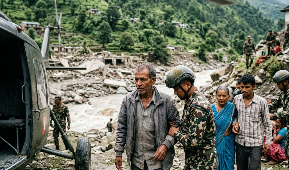 नेपाल में बाढ़ के बीच रसुवा से सुरक्षित निकाले गए तीन भारतीय नागरिक