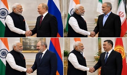 PM Modi ने Bishkek में Putin, Masoud Pezeshkian, Nikol Pashinyan और Sadyr Zhaparov से मुलाकात कर पलटे सारे समीकरण