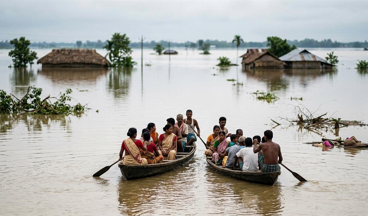 असम Assam बाढ़ से दो और लोगों की मौत, मृतकों की संख्या 87 हुई असम Assam बाढ़ से दो और लोगों की मौत, मृतकों की संख्या 87 हुई