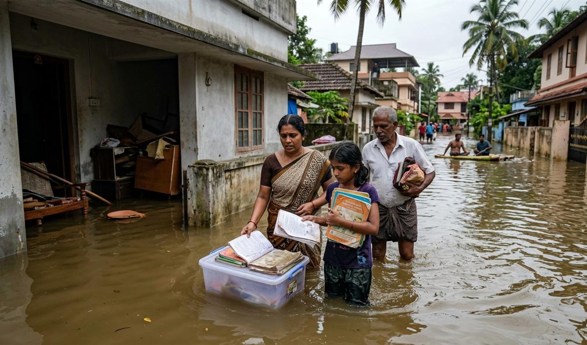 IMD अलर्ट के बीच उत्तरी Kerala में भारी बारिश से निचले इलाके जलमग्न IMD अलर्ट के बीच उत्तरी Kerala में भारी बारिश से निचले इलाके जलमग्न