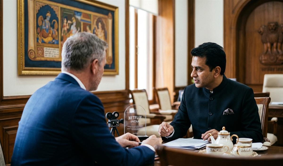 Netflix भारत के क्रिएटिव सेक्टर में बढ़ाएगा निवेश, Co-CEO Ted Sarandos ने पीएम मोदी से की मुलाकात Netflix भारत के क्रिएटिव सेक्टर में बढ़ाएगा निवेश, Co-CEO Ted Sarandos ने पीएम मोदी से की मुलाकात