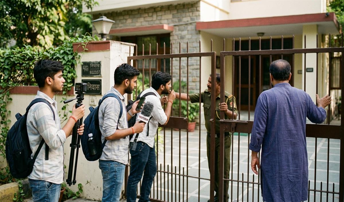 Saurabh Das ने आवास में यूट्यूबरों के घुसने का लगाया आरोप, Delhi Police से मांगी सुरक्षा Saurabh Das ने आवास में यूट्यूबरों के घुसने का लगाया आरोप, Delhi Police से मांगी सुरक्षा