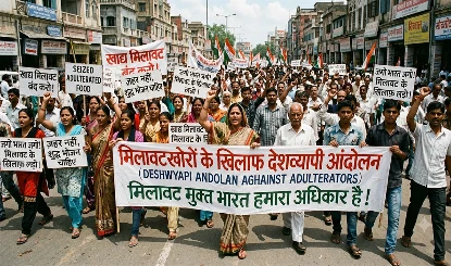 मिलावटखोरों के खिलाफ भी करना पड़ेगा देशव्यापी आंदोलन