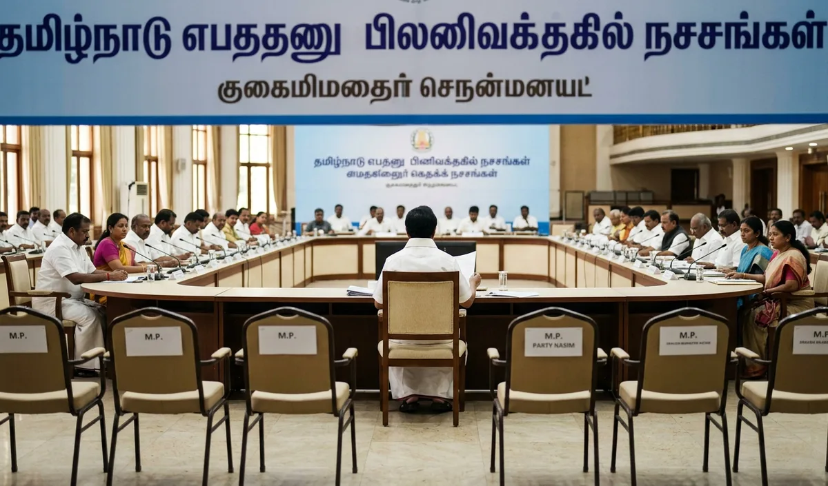 Meeting by TN CM Vijay Meeting by TN CM Vijay