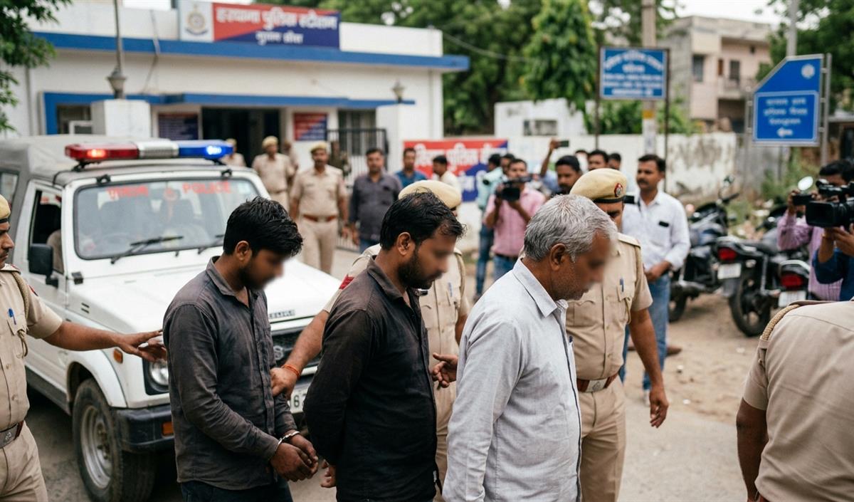 Gurugram Cyber Fraud में 4 गिरफ्तार, बीमा अधिकारी बनकर की थी 1.19 करोड़ की ठगी Gurugram Cyber Fraud में 4 गिरफ्तार, बीमा अधिकारी बनकर की थी 1.19 करोड़ की ठगी