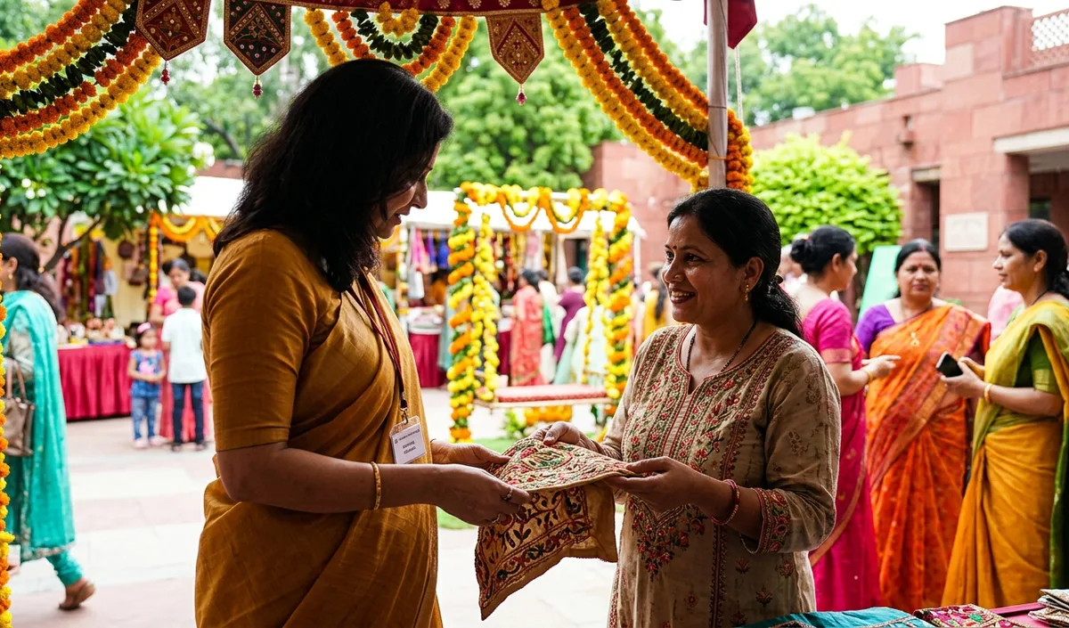 Delhi CM Rekha Gupta ने INA Delhi Haat में Teej Festival मनाया, कारीगरों का हौसला बढ़ाया Delhi CM Rekha Gupta ने INA Delhi Haat में Teej Festival मनाया, कारीगरों का हौसला बढ़ाया