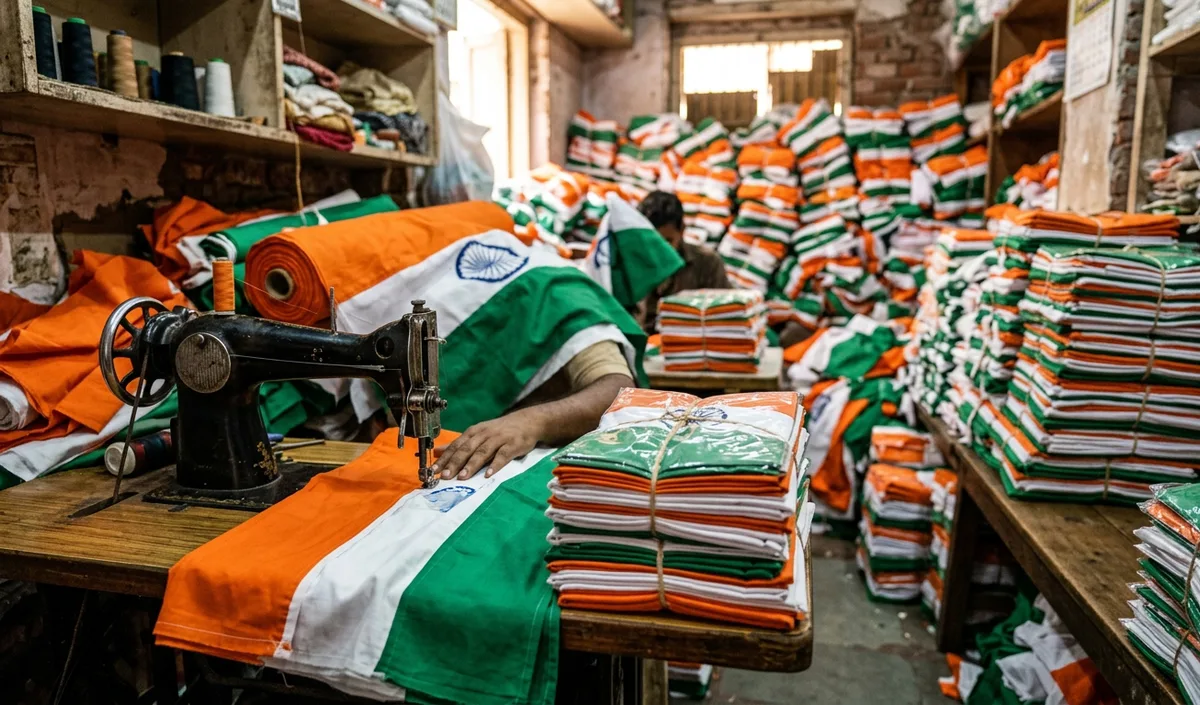 Sadar Bazar के क्लॉथ हाउस ने Independence Day से पहले बेचे 30 लाख तिरंगे Sadar Bazar के क्लॉथ हाउस ने Independence Day से पहले बेचे 30 लाख तिरंगे