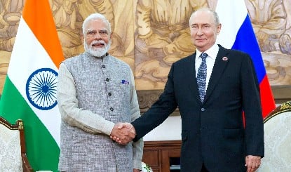 18th BRICS Summit 2026 | रूस के राष्ट्रपति व्लादिमीर पुतिन पहुंचे भारत, पीएम मोदी के साथ द्विपक्षीय वार्ता पर टिकी दुनिया की नज़रें