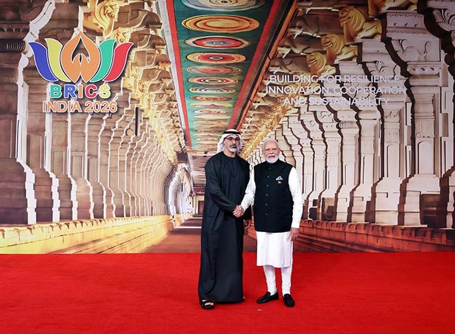 प्रधानमंत्री मोदी ने किया वैश्विक नेताओं का स्वागत प्रधानमंत्री मोदी ने किया वैश्विक नेताओं का स्वागत