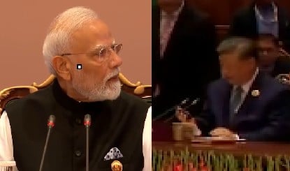 Is it OK? असहज दिखे थें जिनपिंग, मोदी ने रोका भाषण, वीडियो वायरल