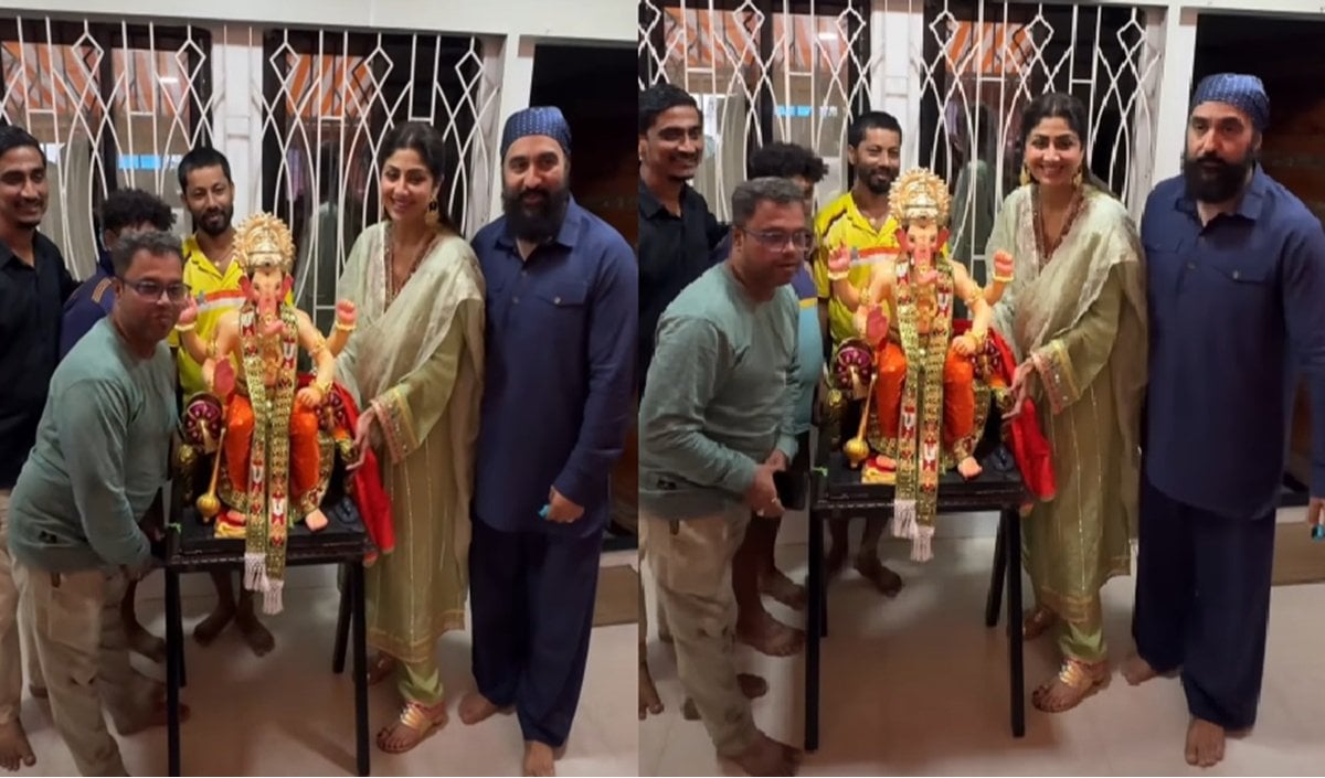पिछले साल के ब्रेक के बाद Shilpa Shetty के घर पधारे Bappa, Raj Kundra संग किया स्वागत पिछले साल के ब्रेक के बाद Shilpa Shetty के घर पधारे Bappa, Raj Kundra संग किया स्वागत