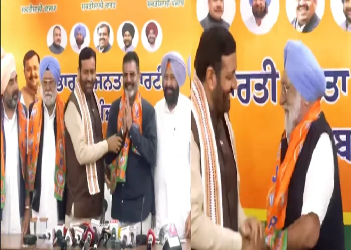 पूर्व CM Parkash Singh Badal के चचेरे भाई Major Bhupinder Singh बेटे समेत BJP में शामिल