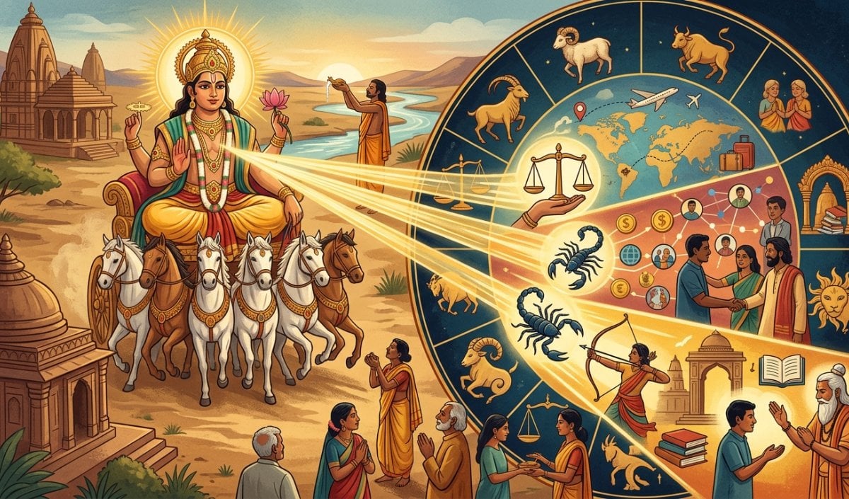 सूर्य का राशि परिवर्तन: तुला, वृश्चिक और धनु समेत 6 राशियों के जीवन में होंगे बड़े बदलाव सूर्य का राशि परिवर्तन: तुला, वृश्चिक और धनु समेत 6 राशियों के जीवन में होंगे बड़े बदलाव