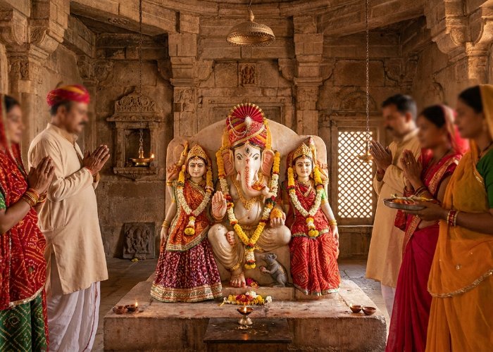Ranthambore के Trinetra Ganesh Mandir में रिद्धि-सिद्धि और शुभ-लाभ संग विराजते हैं बप्पा