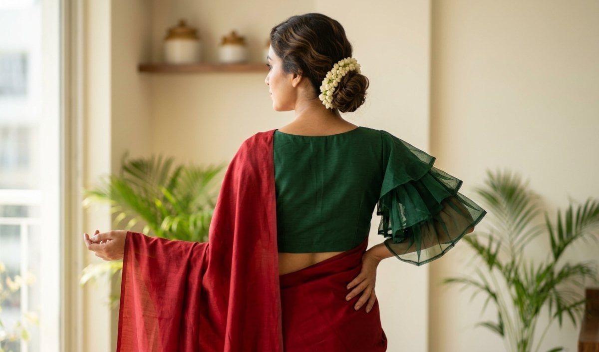Frill blouse Frill blouse
