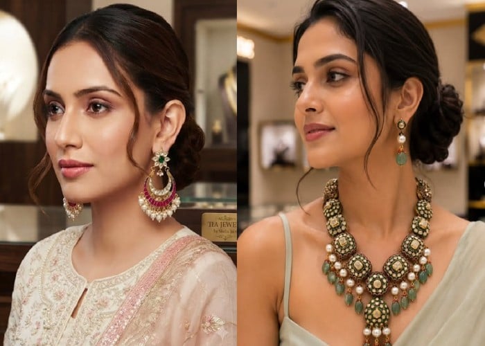 Festive Fashion: रॉयल लुक के लिए बेस्ट हैं ये Kundan Polki Jewellery Trends