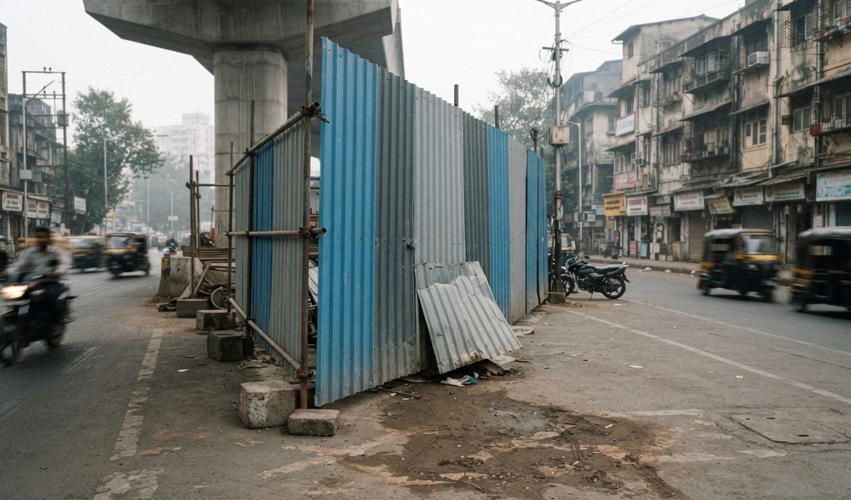 Mumbai में Metro निर्माण का बैरिकेड गिरने से 54 वर्षीय बाइक सवार की मौत Mumbai में Metro निर्माण का बैरिकेड गिरने से 54 वर्षीय बाइक सवार की मौत