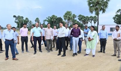 BIADA MD नवीन कुमार ने IMC Gaya के निर्माण कार्यों का किया स्थल निरीक्षण