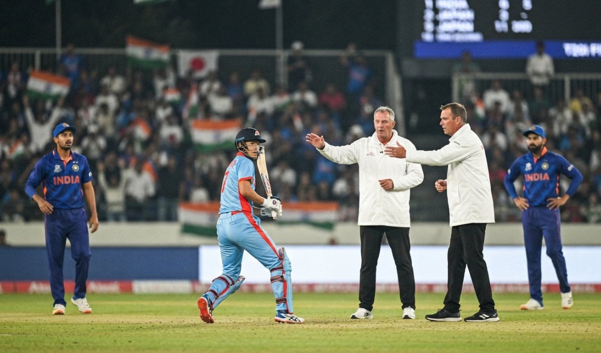 IND vs JPN T20I: Umpire के फैसले पर विवाद, जानिए क्या है Reverse Hit का Wide Rule IND vs JPN T20I: Umpire के फैसले पर विवाद, जानिए क्या है Reverse Hit का Wide Rule