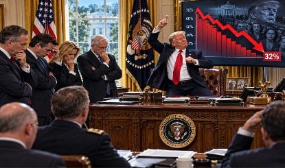 Prabhasakshi NewsRoom: Donald Trump की लोकप्रियता धड़ाम! 32% पर पहुंची Approval Rating, अमेरिकी जनता का भरोसा टूटा