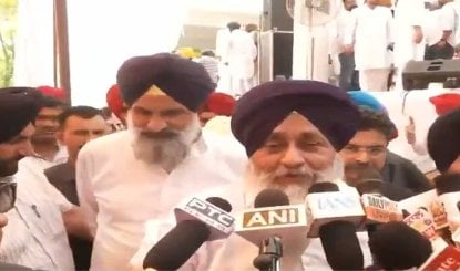 Rajasansi में Punjab Bachao Rally से Sukhbir Badal का AAP पर वार, Arvind Kejriwal पर उठाए सवाल