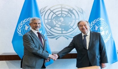 UN मुख्यालय में Antonio Guterres से मिले जयशंकर, ग्लोबल साउथ और पश्चिम एशिया पर चर्चा