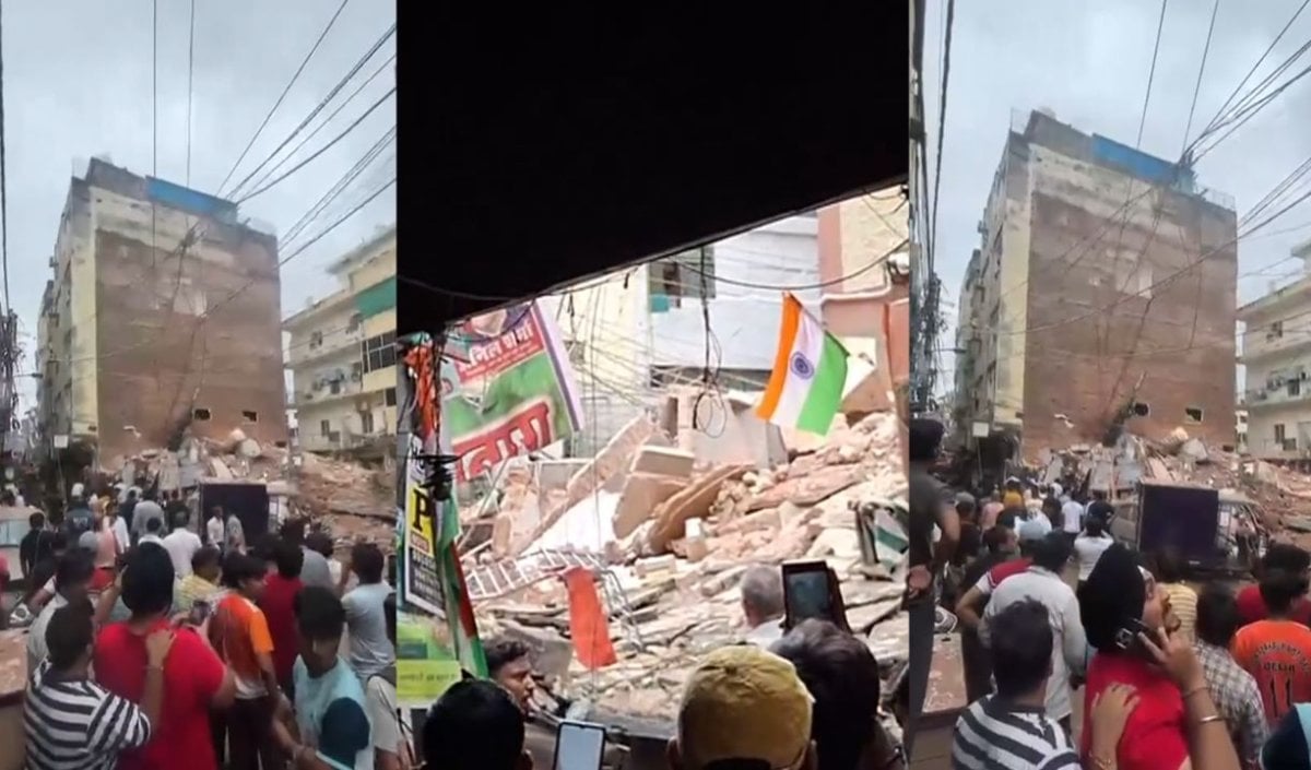 Satya Niketan Building Collapse: सत्य निकेतन के पास अचानक गिरी इमारत, मलबे में लोगों के दबे होने की आशंका